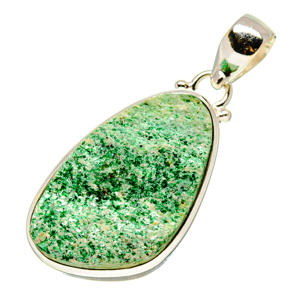 Green Fuchsite Pendants handcrafted by Ana Silver Co - PD758800