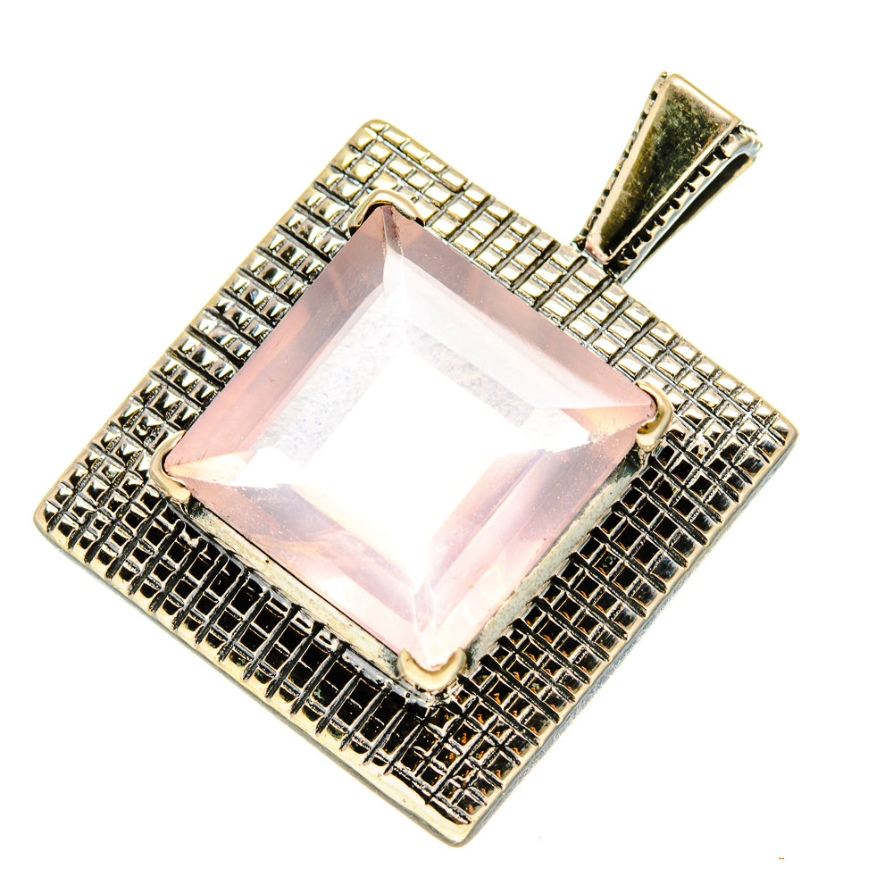 Rose Quartz Pendants handcrafted by Ana Silver Co - PD758801