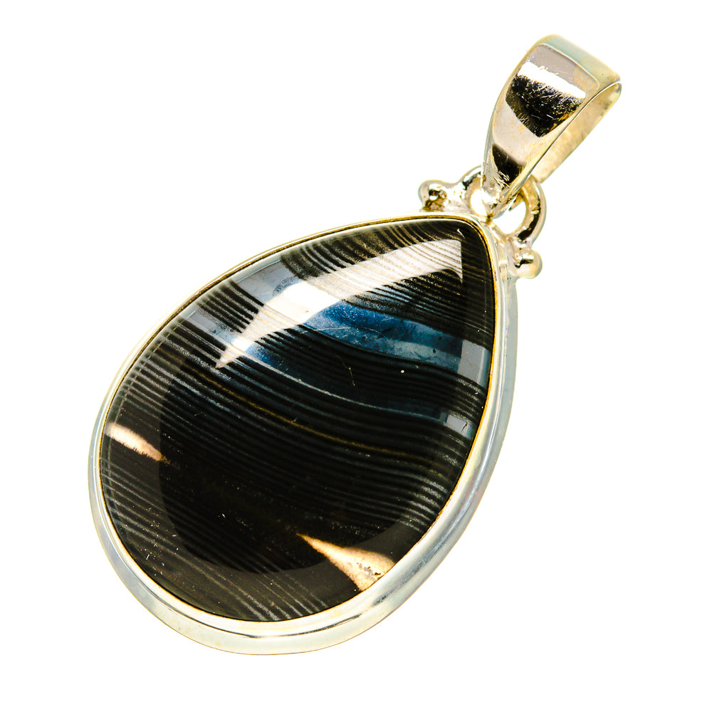 Psilomelane Pendants handcrafted by Ana Silver Co - PD758805