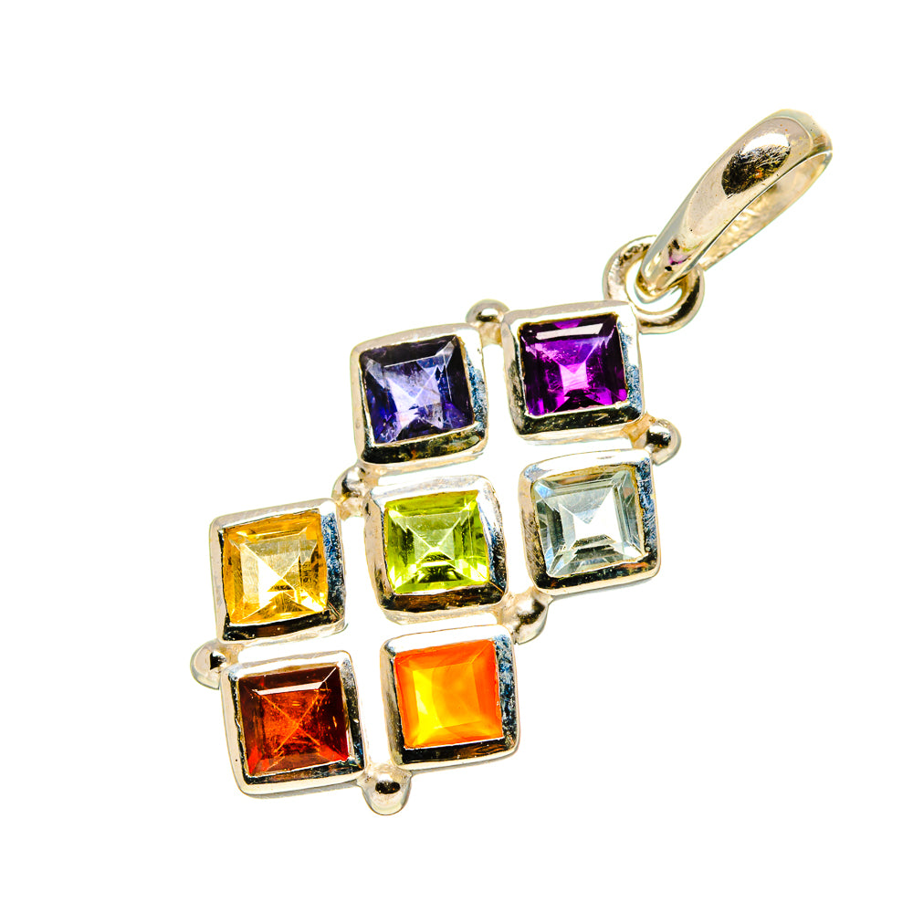 Multi-Stone Chakra Pendants handcrafted by Ana Silver Co - PD758810