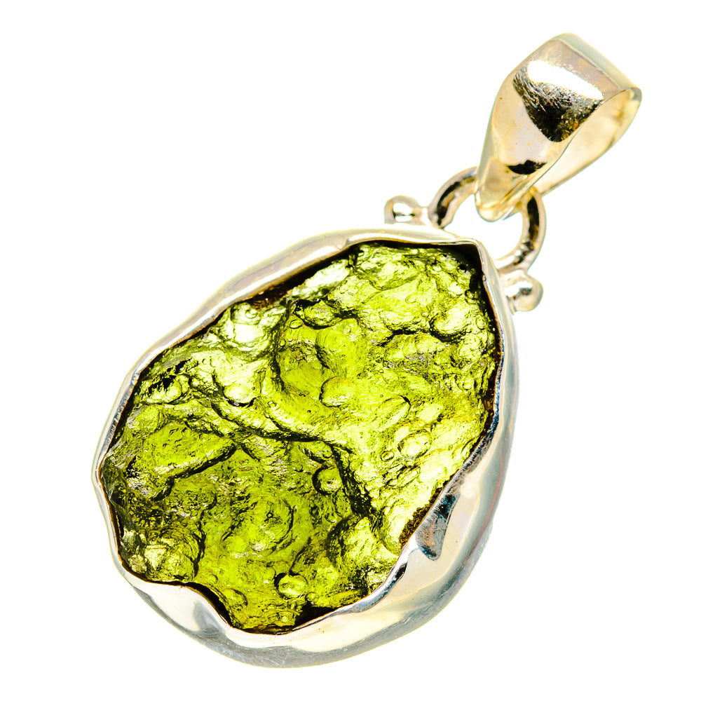 Czech Moldavite Pendants handcrafted by Ana Silver Co - PD758814