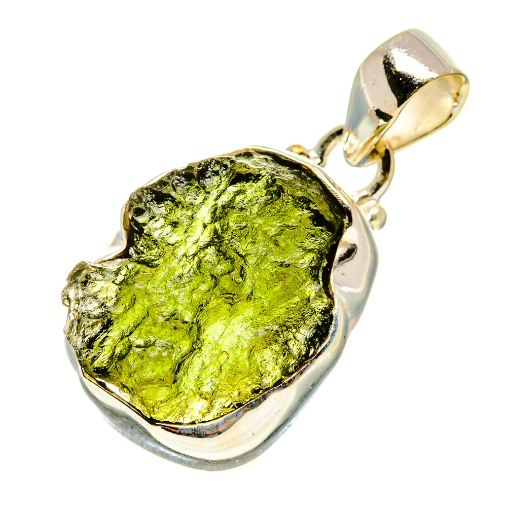 Czech Moldavite Pendants handcrafted by Ana Silver Co - PD758815