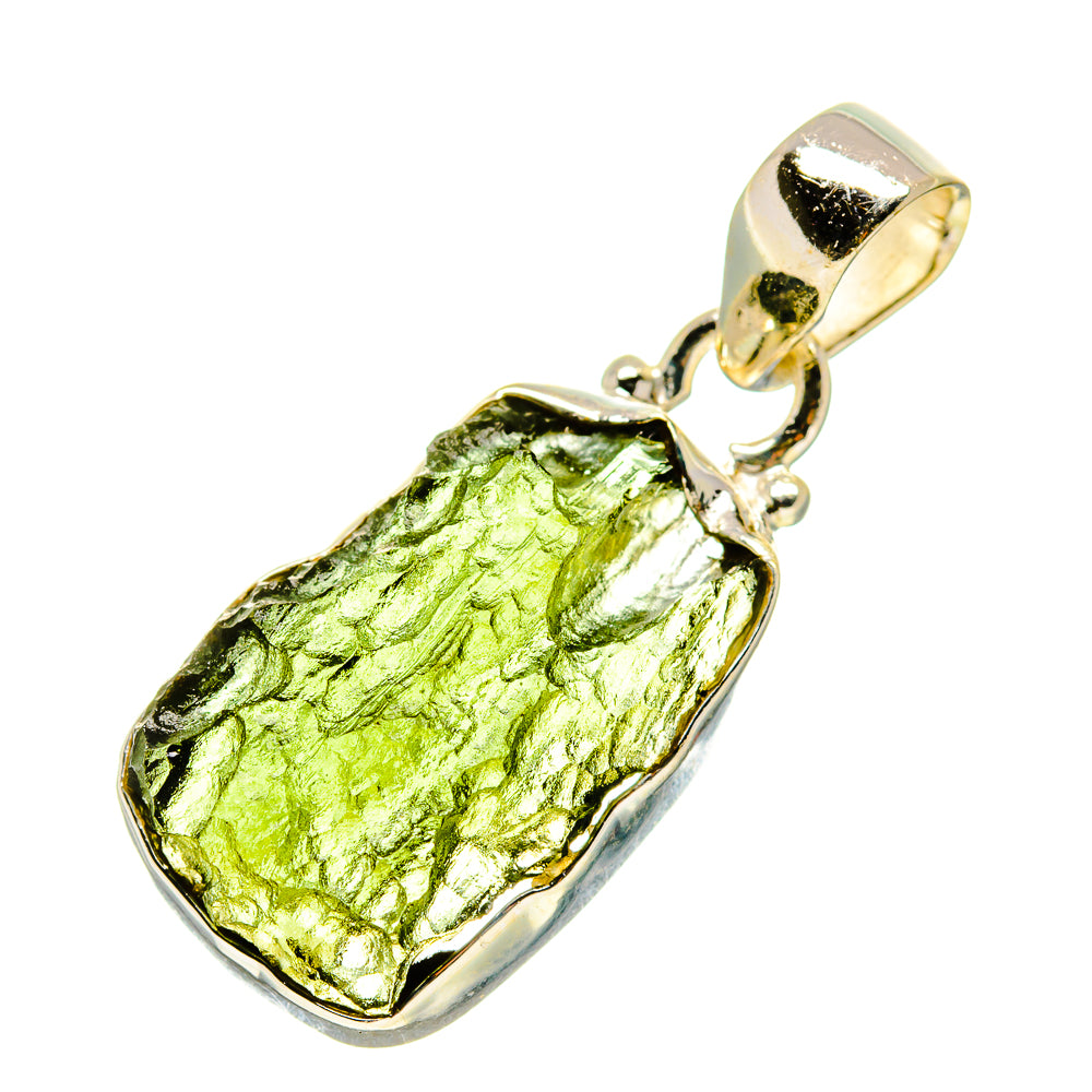 Czech Moldavite Pendants handcrafted by Ana Silver Co - PD758816