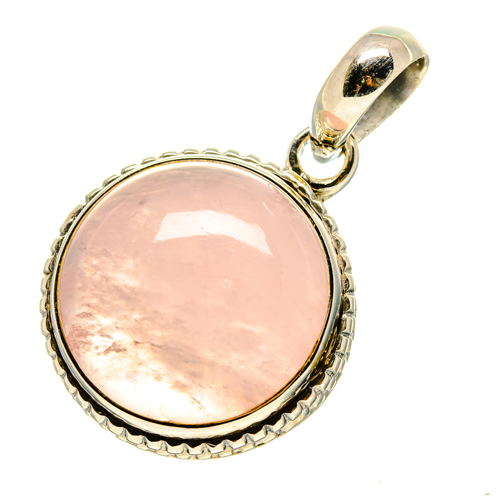 Rose Quartz Pendants handcrafted by Ana Silver Co - PD758831
