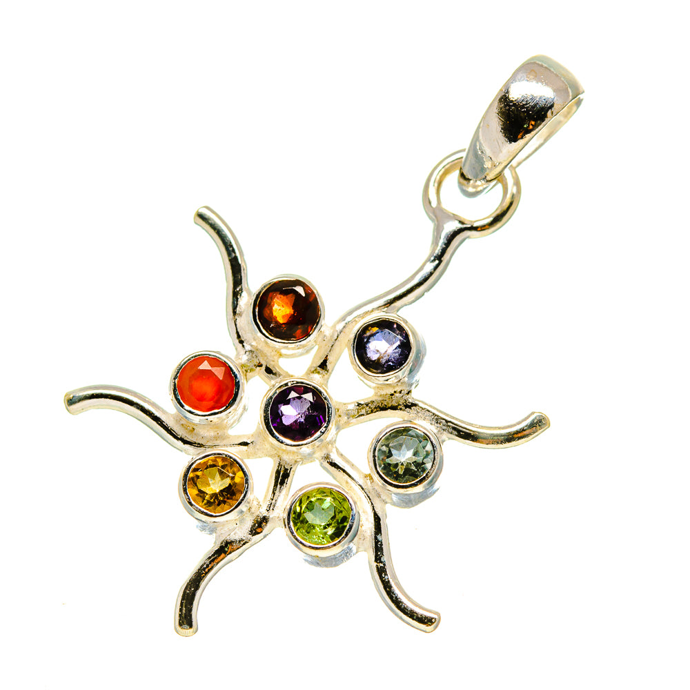 Multi-Stone Chakra Pendants handcrafted by Ana Silver Co - PD758833