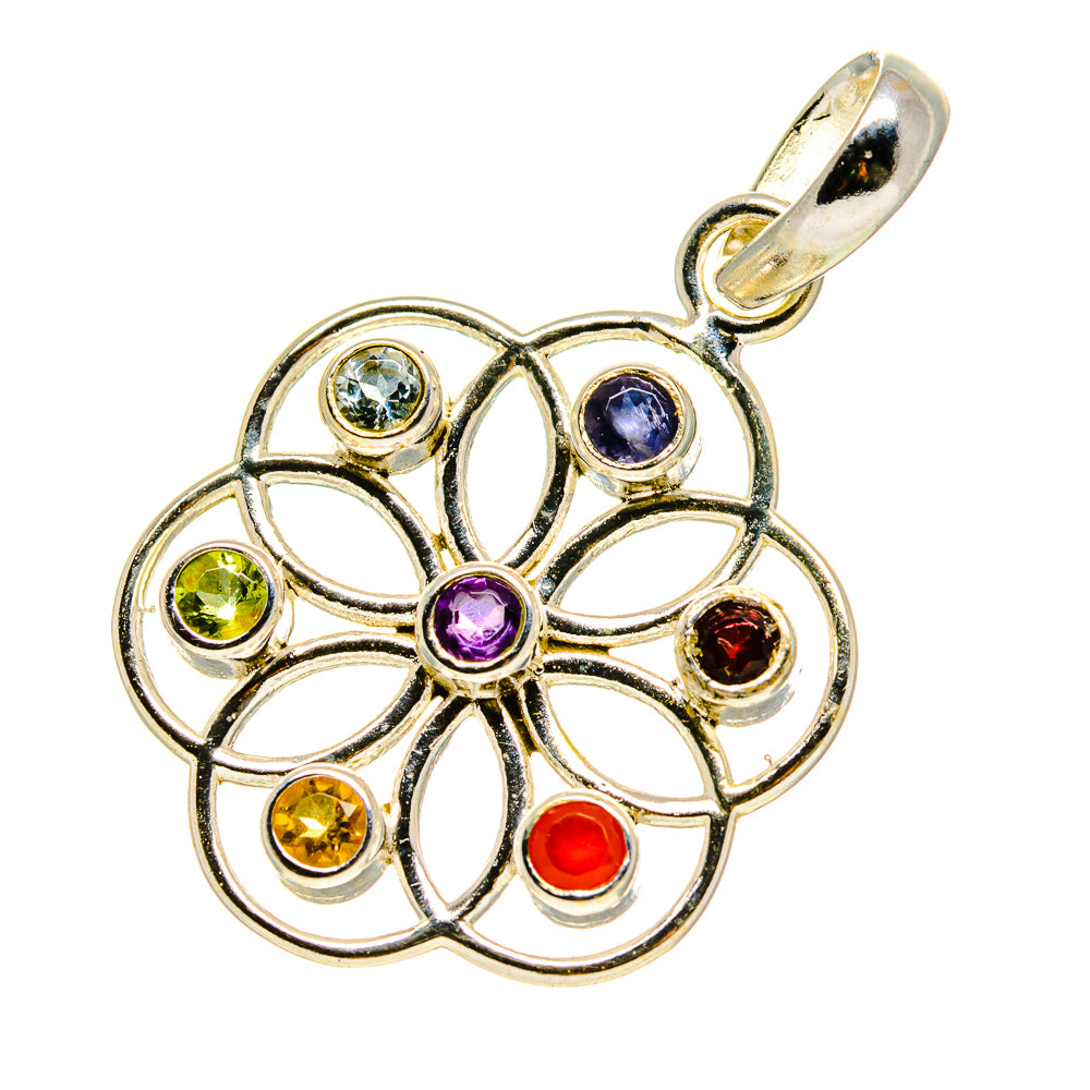 Multi-Stone Chakra Pendants handcrafted by Ana Silver Co - PD758834