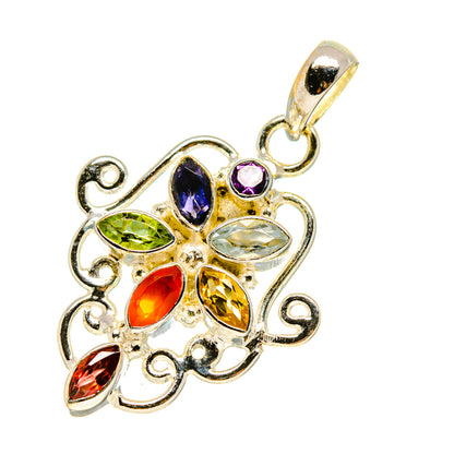Multi-Stone Chakra Pendants handcrafted by Ana Silver Co - PD758835
