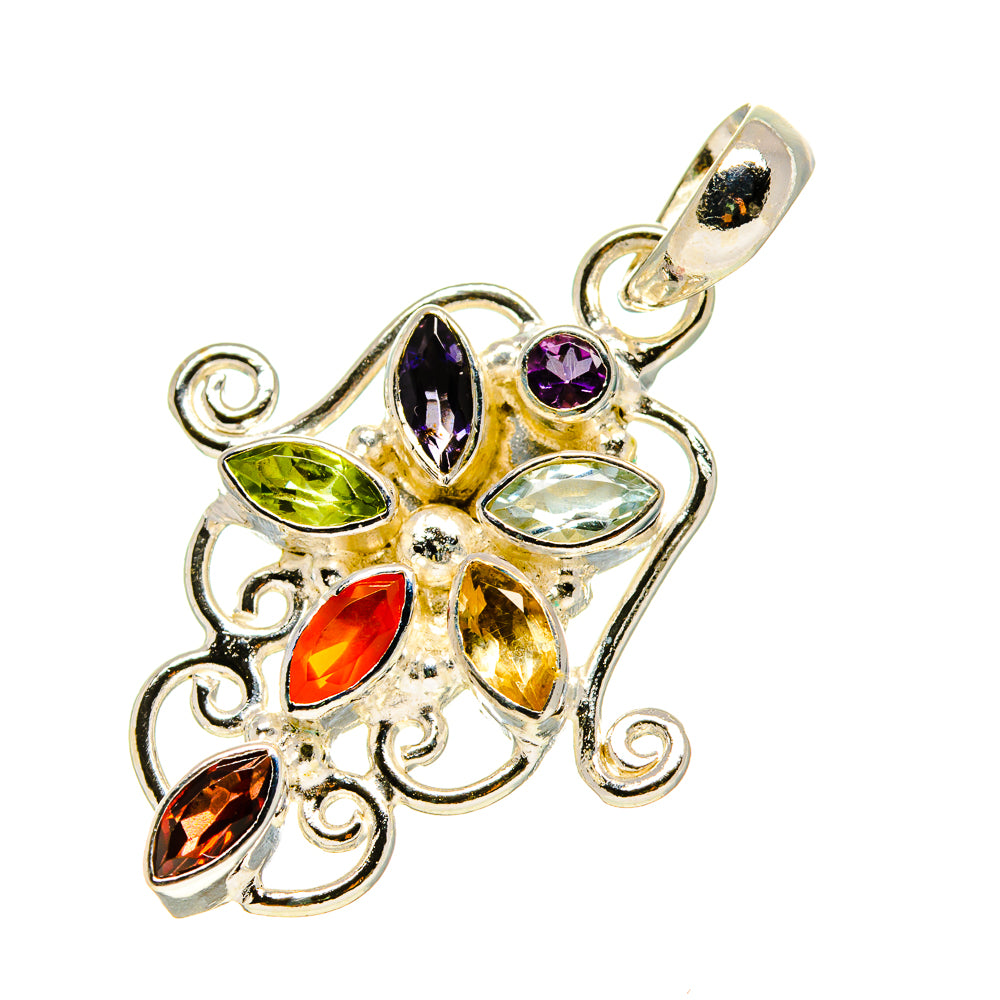 Multi-Stone Chakra Pendants handcrafted by Ana Silver Co - PD758843
