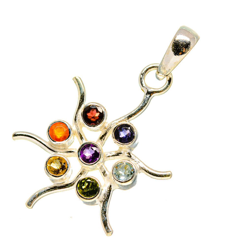 Multi-Stone Chakra Pendants handcrafted by Ana Silver Co - PD758844