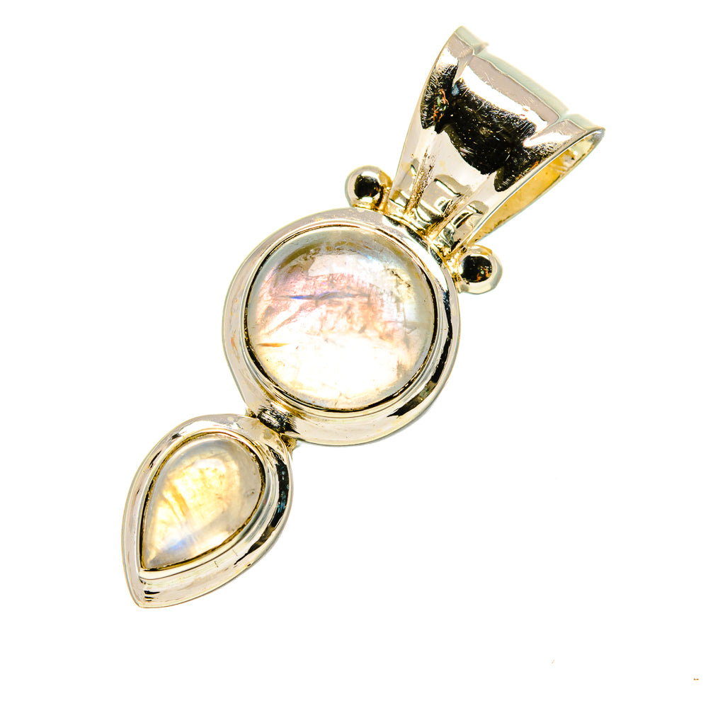 Rainbow Moonstone Pendants handcrafted by Ana Silver Co - PD758851