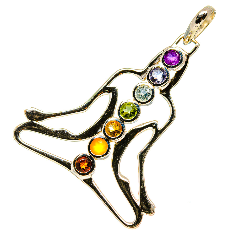 Multi-Stone Chakra Pendants handcrafted by Ana Silver Co - PD758861