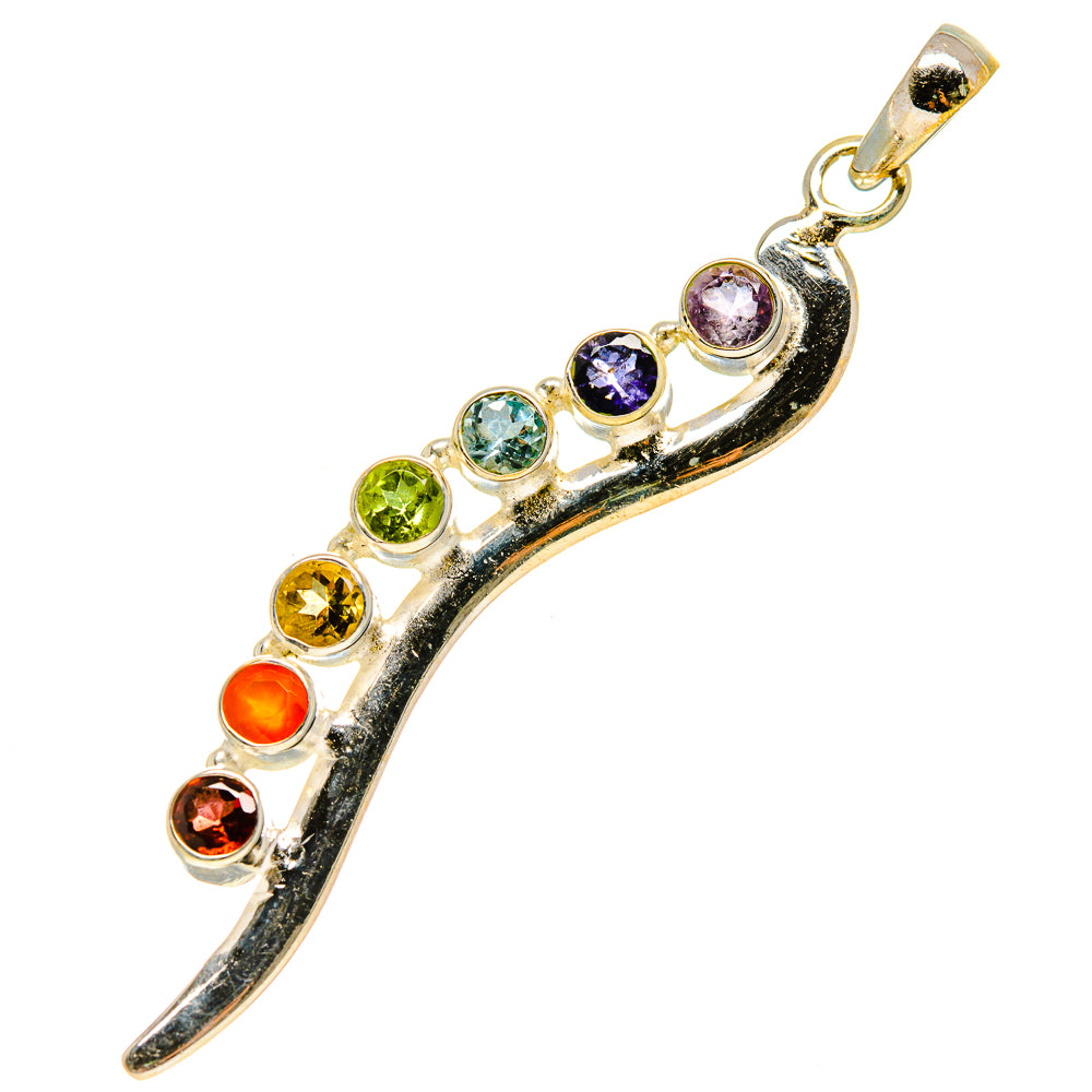 Multi-Stone Chakra Pendants handcrafted by Ana Silver Co - PD758866