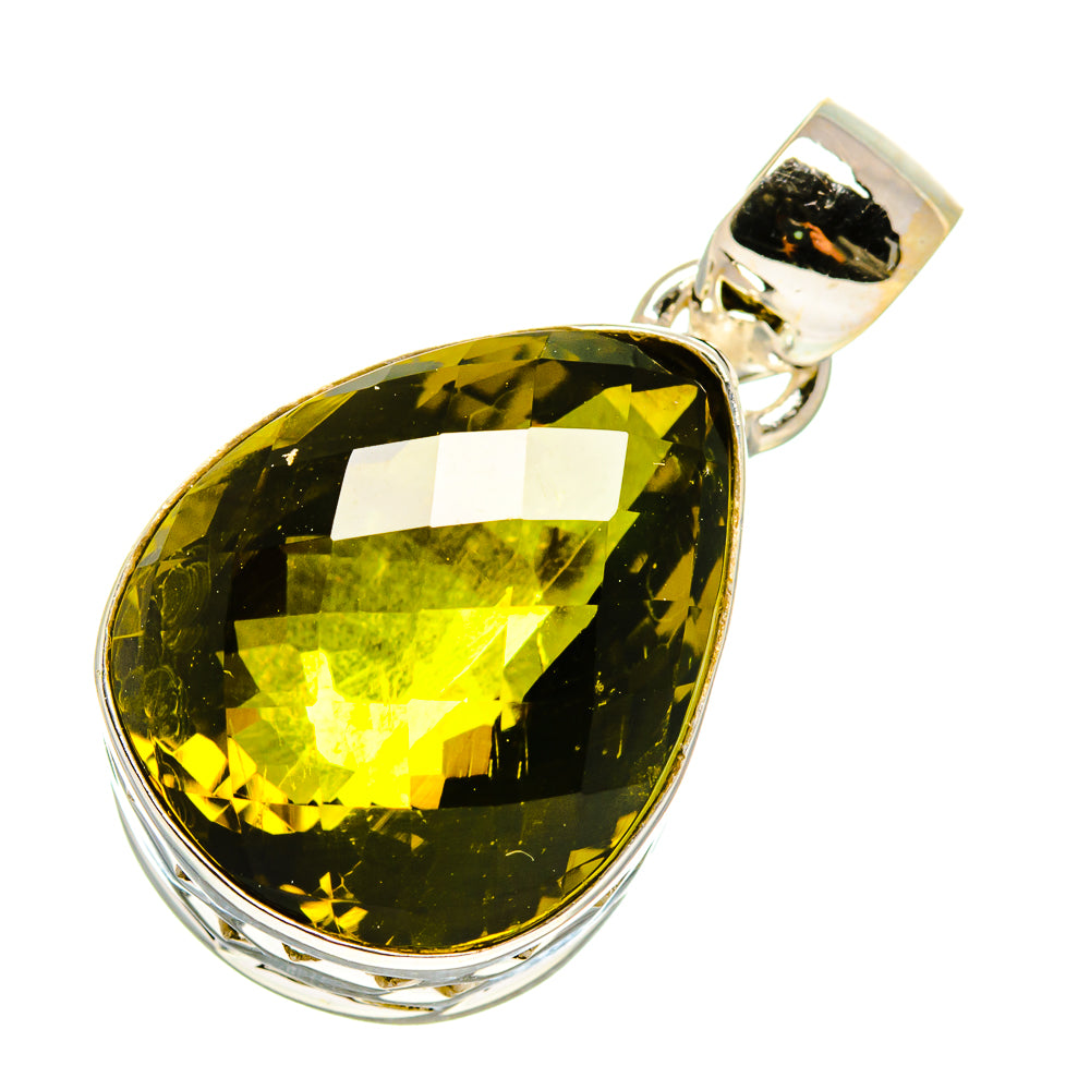 Olive Quartz Pendants handcrafted by Ana Silver Co - PD758892