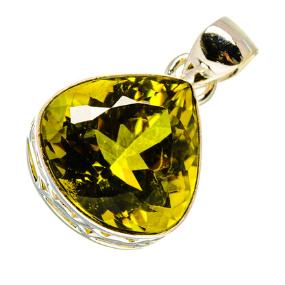 Olive Quartz Pendants handcrafted by Ana Silver Co - PD758893