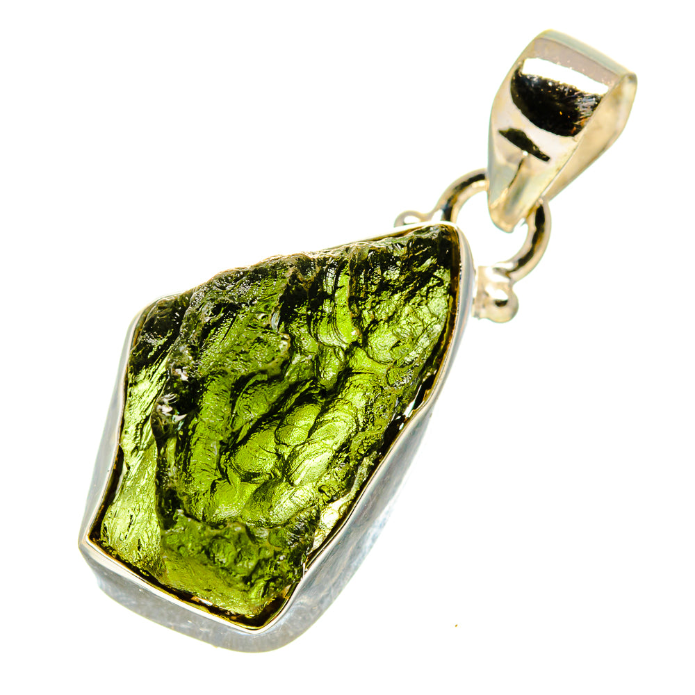 Czech Moldavite Pendants handcrafted by Ana Silver Co - PD758897