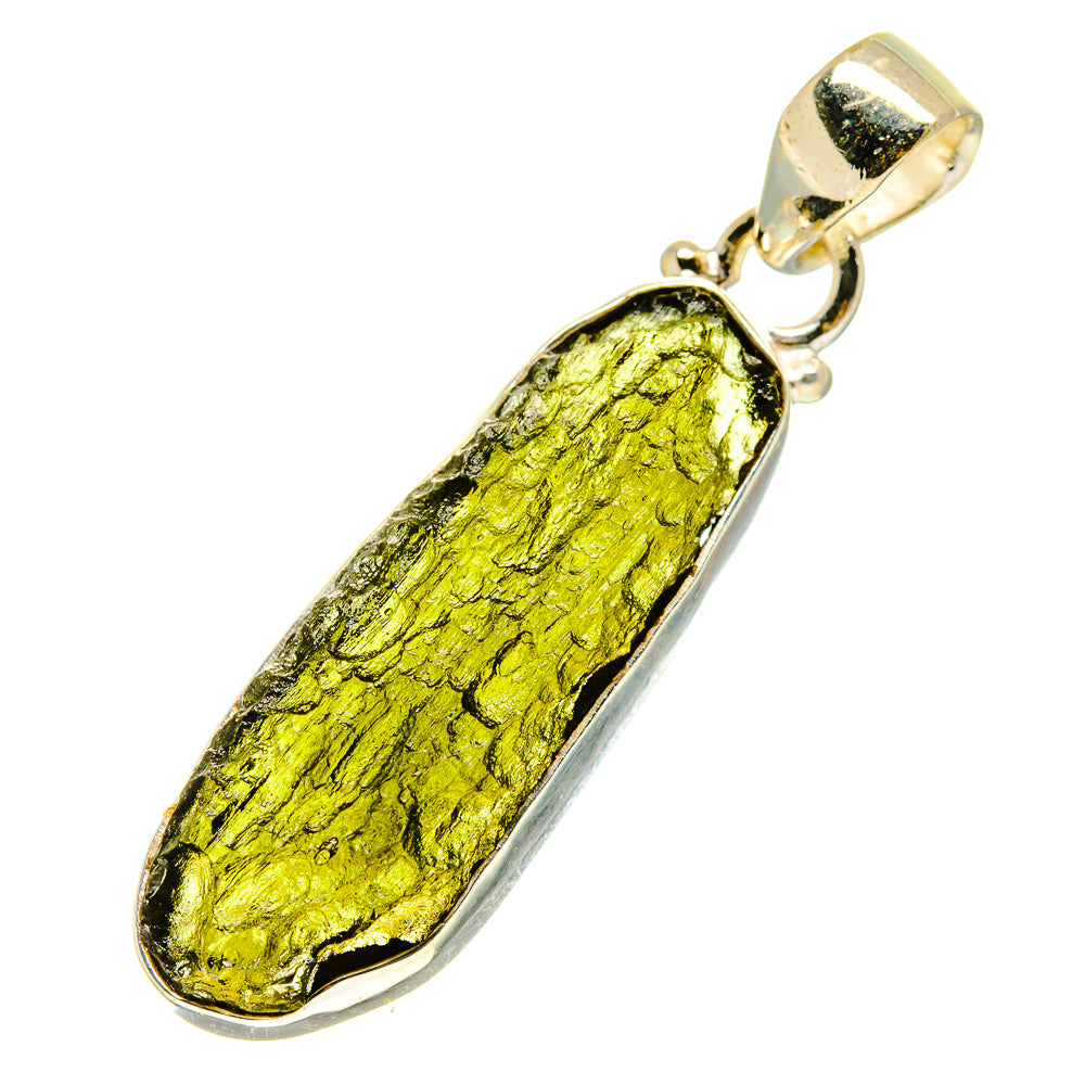 Czech Moldavite Pendants handcrafted by Ana Silver Co - PD758908