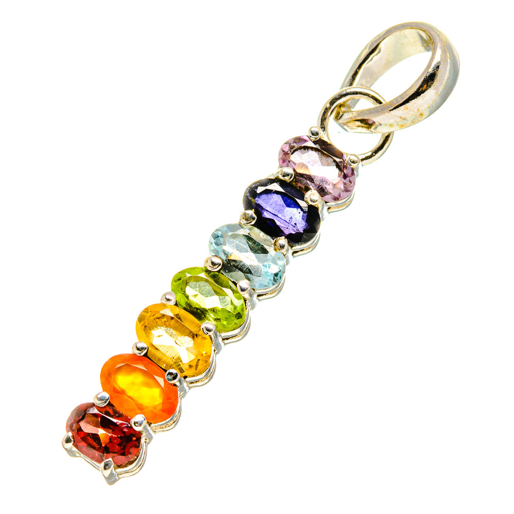 Multi-Stone Chakra Pendants handcrafted by Ana Silver Co - PD758909