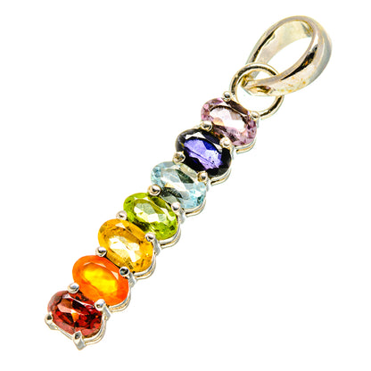 Multi-Stone Chakra Pendants handcrafted by Ana Silver Co - PD758909