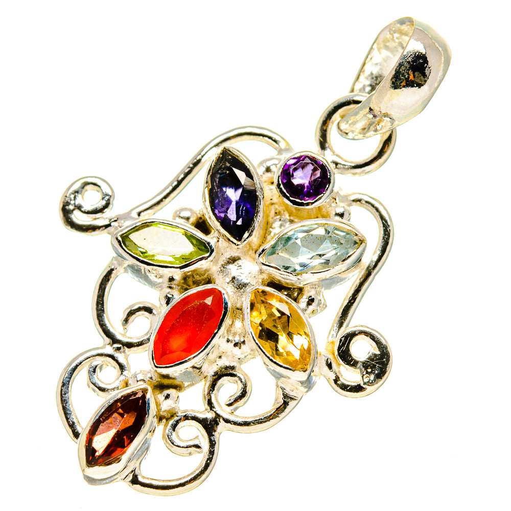 Multi-Stone Chakra Pendants handcrafted by Ana Silver Co - PD758911