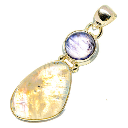 Rainbow Moonstone Pendants handcrafted by Ana Silver Co - PD758914
