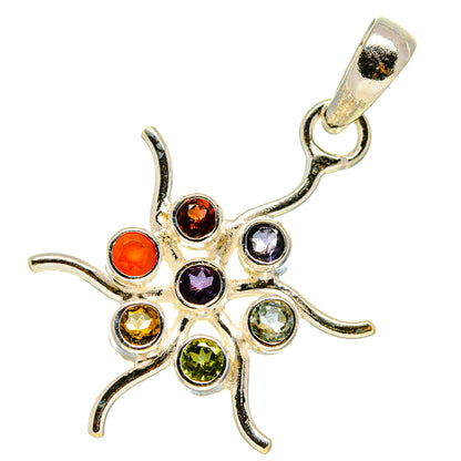 Multi-Stone Chakra Pendants handcrafted by Ana Silver Co - PD758918