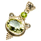 Green Amethyst Pendants handcrafted by Ana Silver Co - PD758928