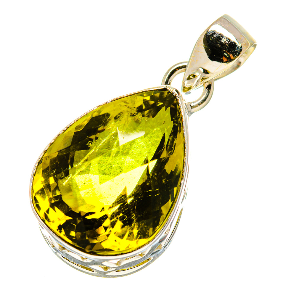 Olive Quartz Pendants handcrafted by Ana Silver Co - PD758941