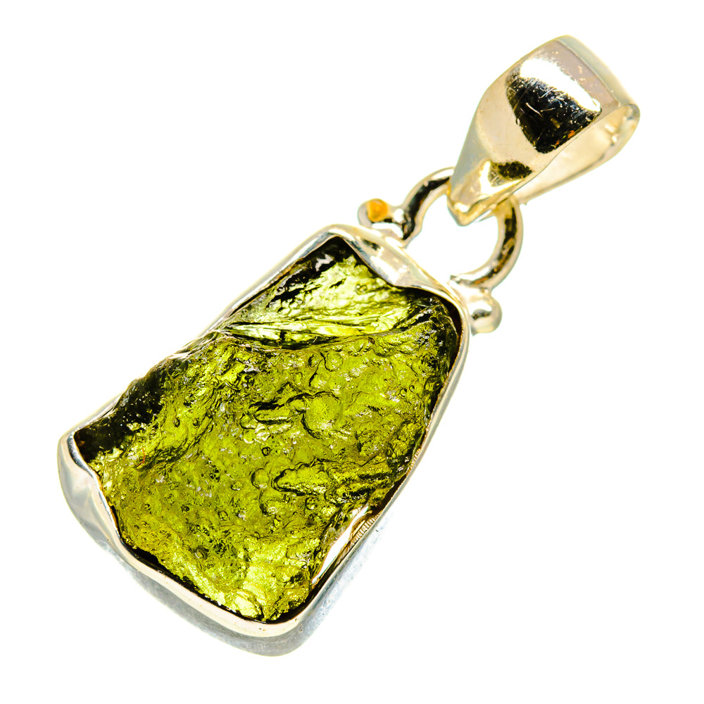 Czech Moldavite Pendants handcrafted by Ana Silver Co - PD758943
