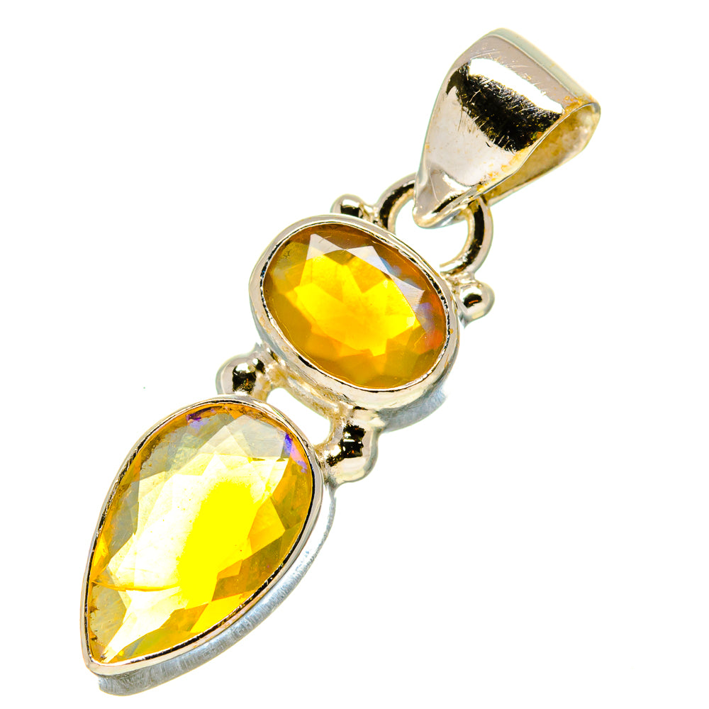 Ethiopian Opal Pendants handcrafted by Ana Silver Co - PD758944