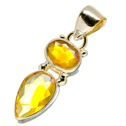 Ethiopian Opal Pendants handcrafted by Ana Silver Co - PD758944