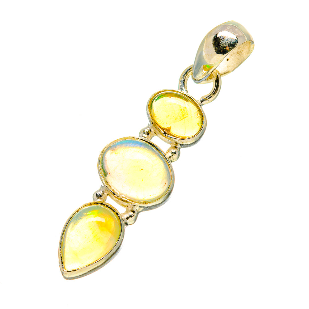 Ethiopian Opal Pendants handcrafted by Ana Silver Co - PD758948