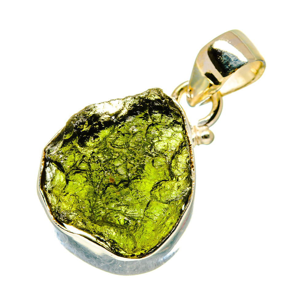 Czech Moldavite Pendants handcrafted by Ana Silver Co - PD758953