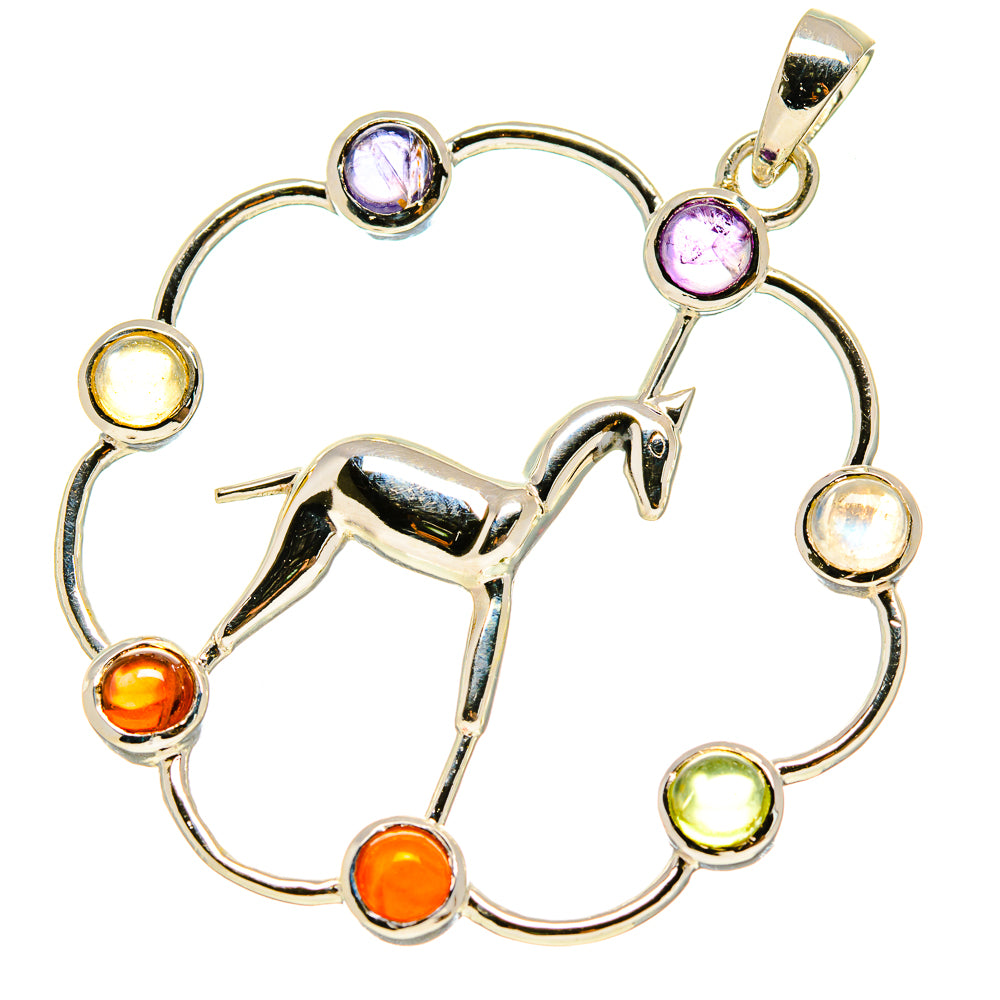 Multi-Stone Chakra Pendants handcrafted by Ana Silver Co - PD758973