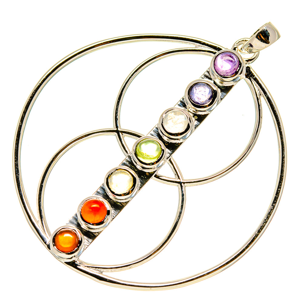 Multi-Stone Chakra Pendants handcrafted by Ana Silver Co - PD758974