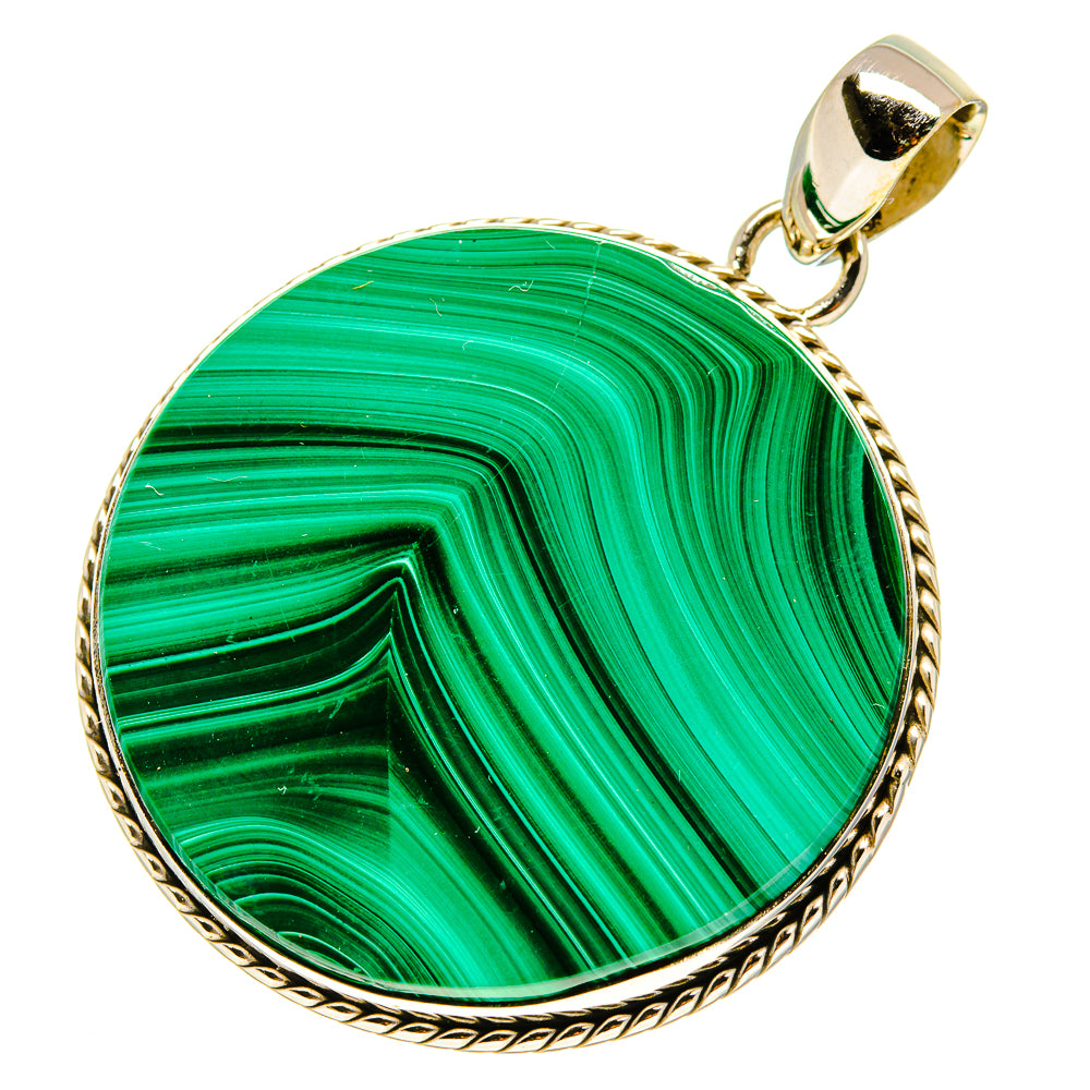Malachite Pendants handcrafted by Ana Silver Co - PD758979