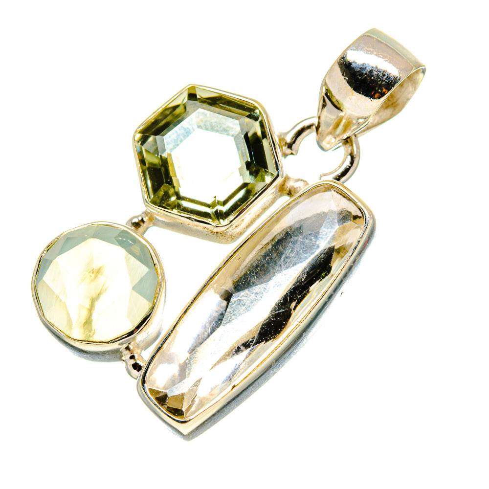 White Quartz Pendants handcrafted by Ana Silver Co - PD759002