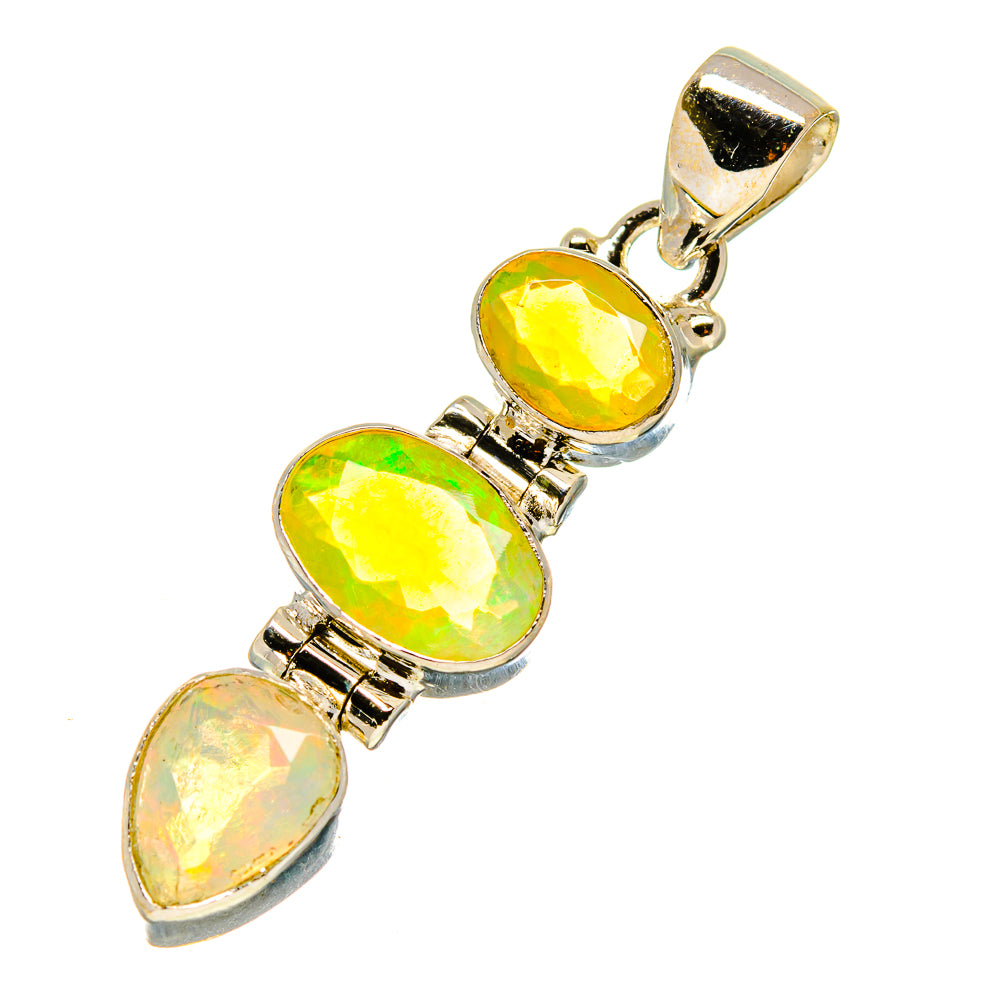 Ethiopian Opal Pendants handcrafted by Ana Silver Co - PD759009