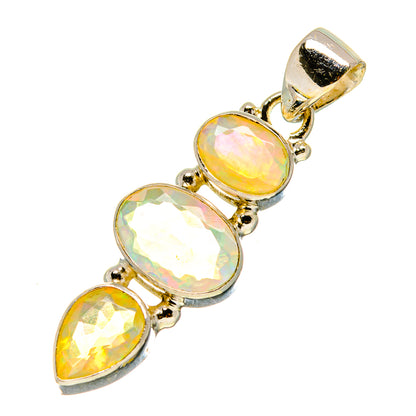 Ethiopian Opal Pendants handcrafted by Ana Silver Co - PD759011