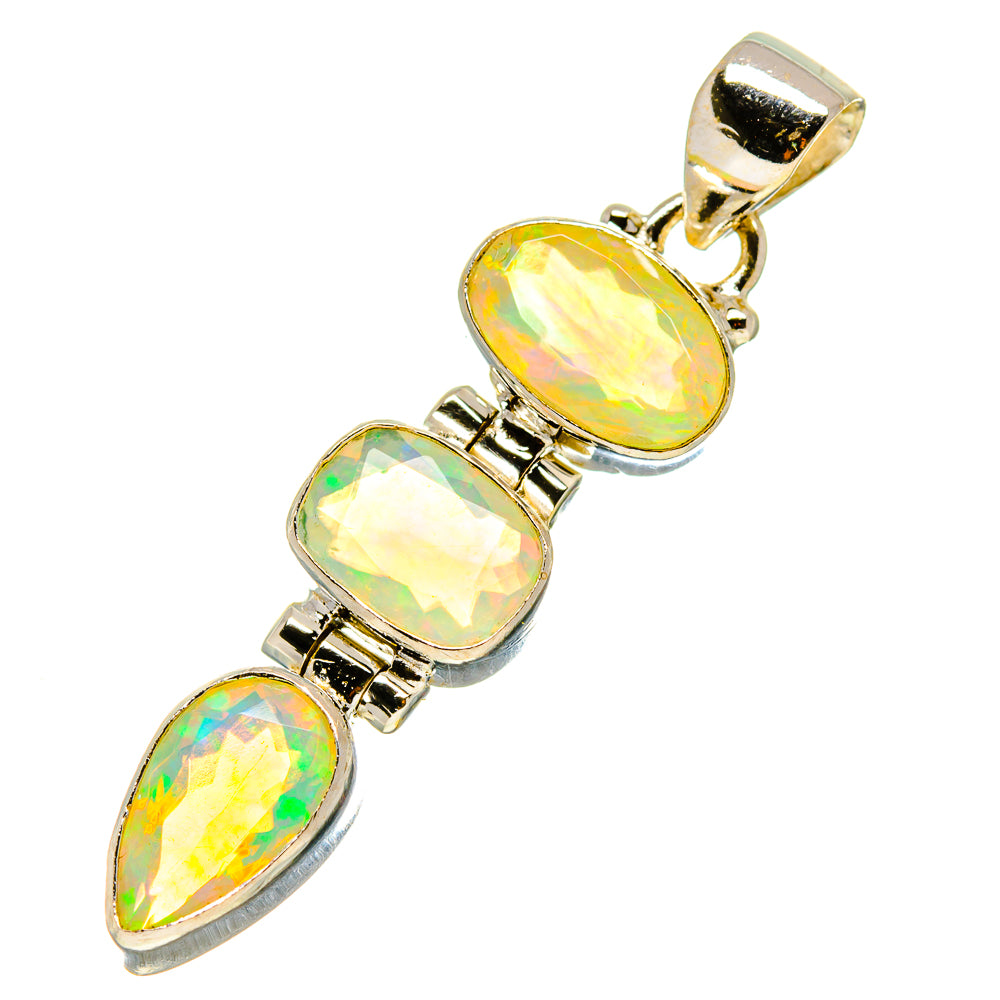 Ethiopian Opal Pendants handcrafted by Ana Silver Co - PD759017