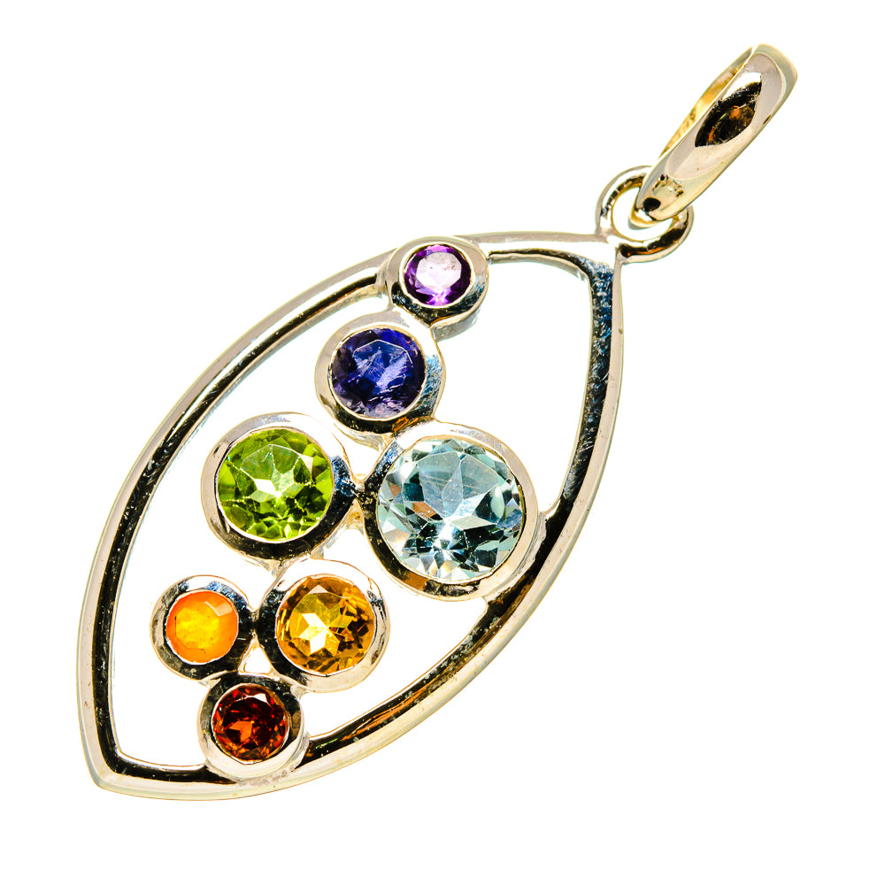 Multi-Stone Chakra Pendants handcrafted by Ana Silver Co - PD759020
