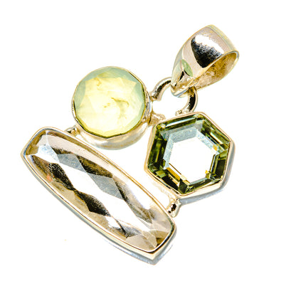 White Quartz Pendants handcrafted by Ana Silver Co - PD759028