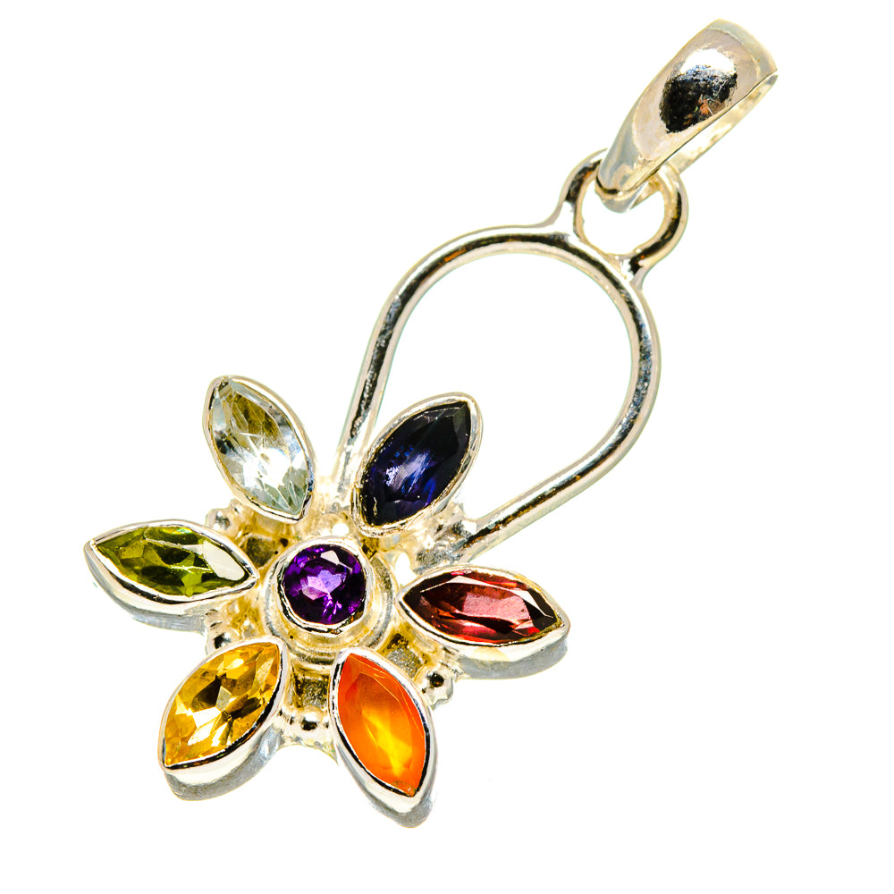 Multi-Stone Chakra Pendants handcrafted by Ana Silver Co - PD759033