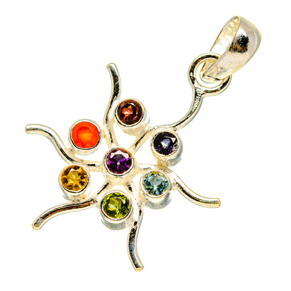 Multi-Stone Chakra Pendants handcrafted by Ana Silver Co - PD759034