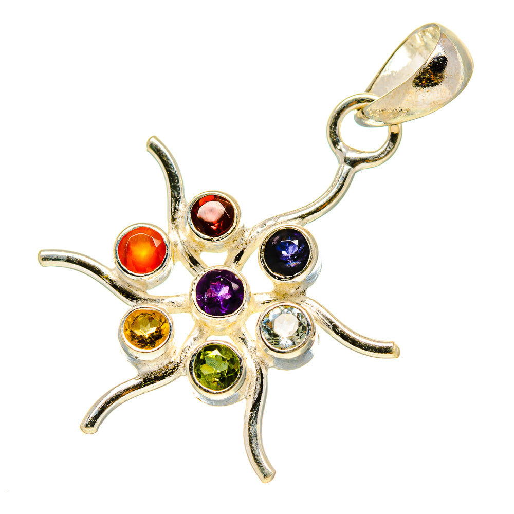 Multi-Stone Chakra Pendants handcrafted by Ana Silver Co - PD759036