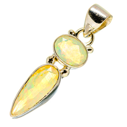 Ethiopian Opal Pendants handcrafted by Ana Silver Co - PD759052
