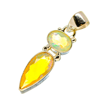 Ethiopian Opal Pendants handcrafted by Ana Silver Co - PD759056