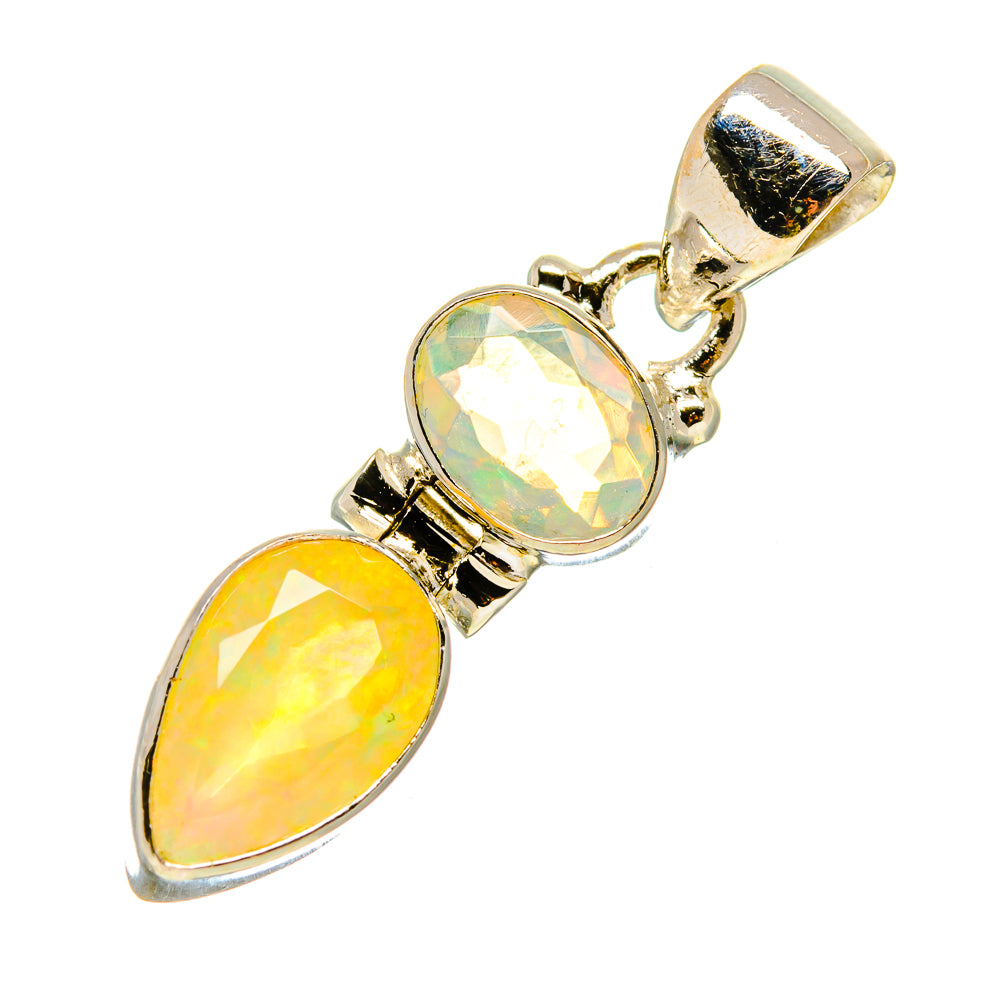 Ethiopian Opal Pendants handcrafted by Ana Silver Co - PD759058