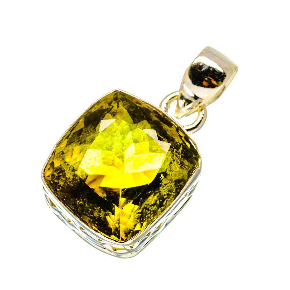 Olive Quartz Pendants handcrafted by Ana Silver Co - PD759063