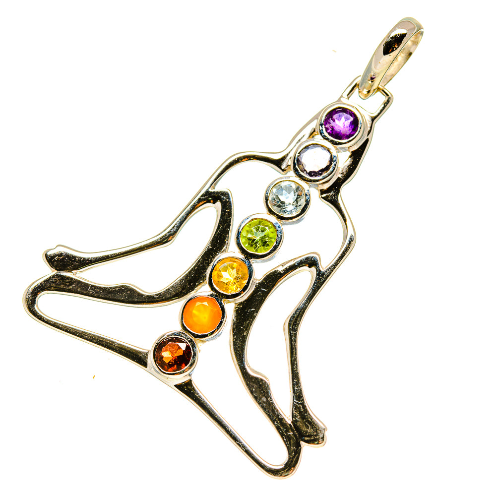 Multi-Stone Chakra Pendants handcrafted by Ana Silver Co - PD759079