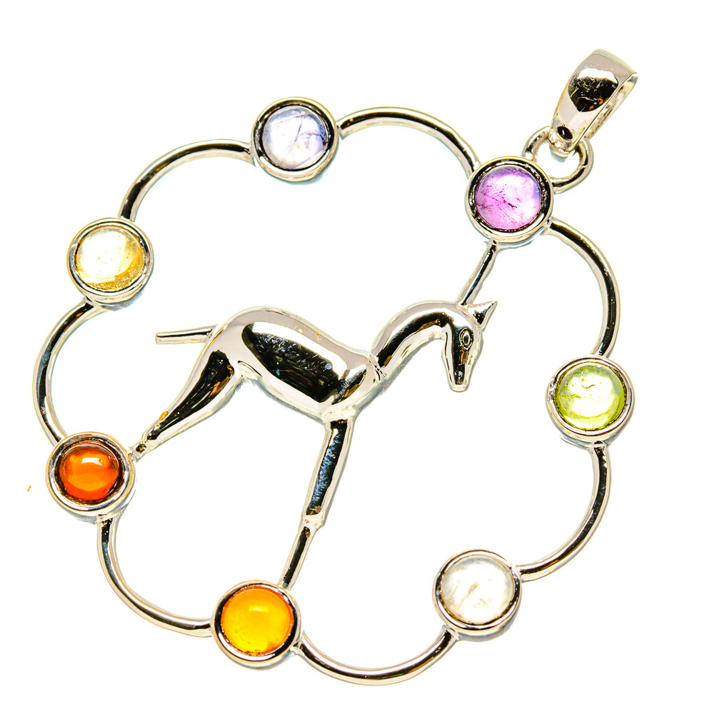 Multi-Stone Chakra Pendants handcrafted by Ana Silver Co - PD759080